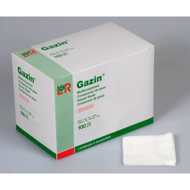 Gazin Mullkompressen 10x10cm 16-fach steril 10 x 10 Stück