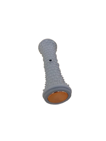 Fussmassage Massagerolle mit Noppen – Leichter Fussroller zur Lockerung der Fussmuskulatur Grau
