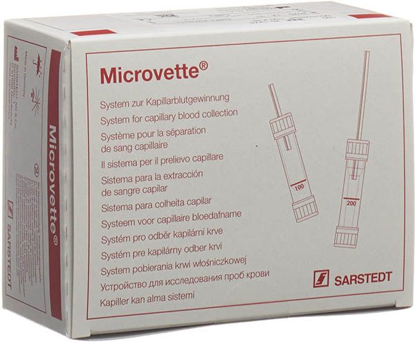 MICROVETTEN 100 Hämatologie Kalium-EDTA 100 Stück