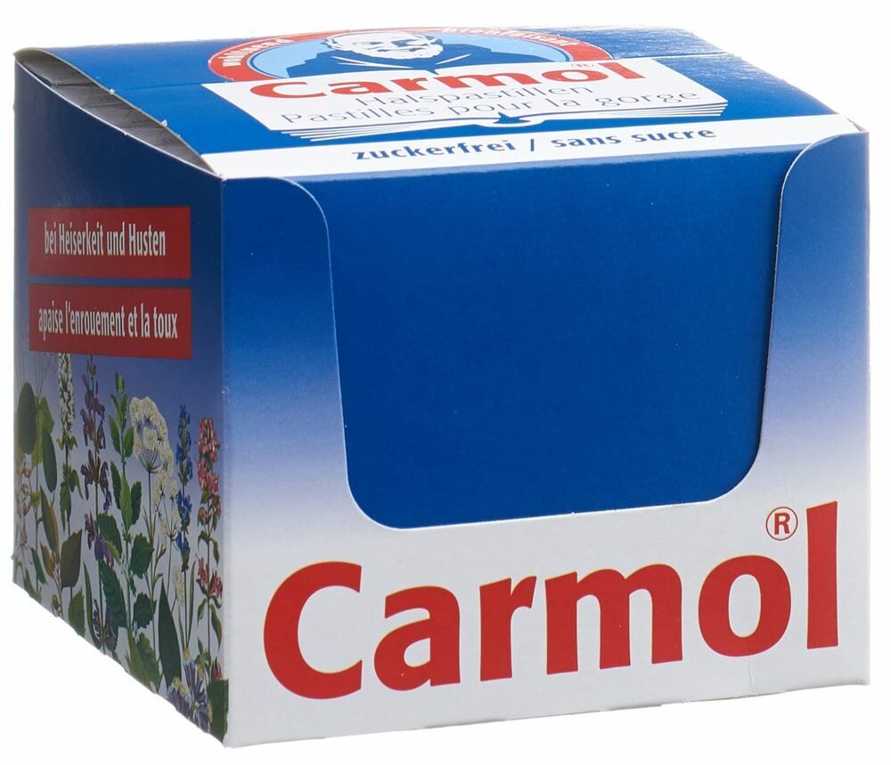 CARMOL Halspastillen zuckerfrei 45g