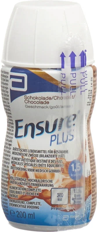 Ensure Plus Liquid Schokolade Flasche 200ml 24 Stück