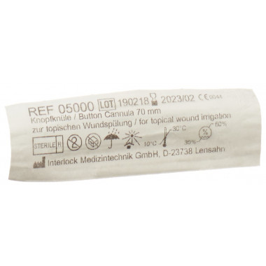 Interlock Knopfkanülen Kunststoff 0.8x70mm steril