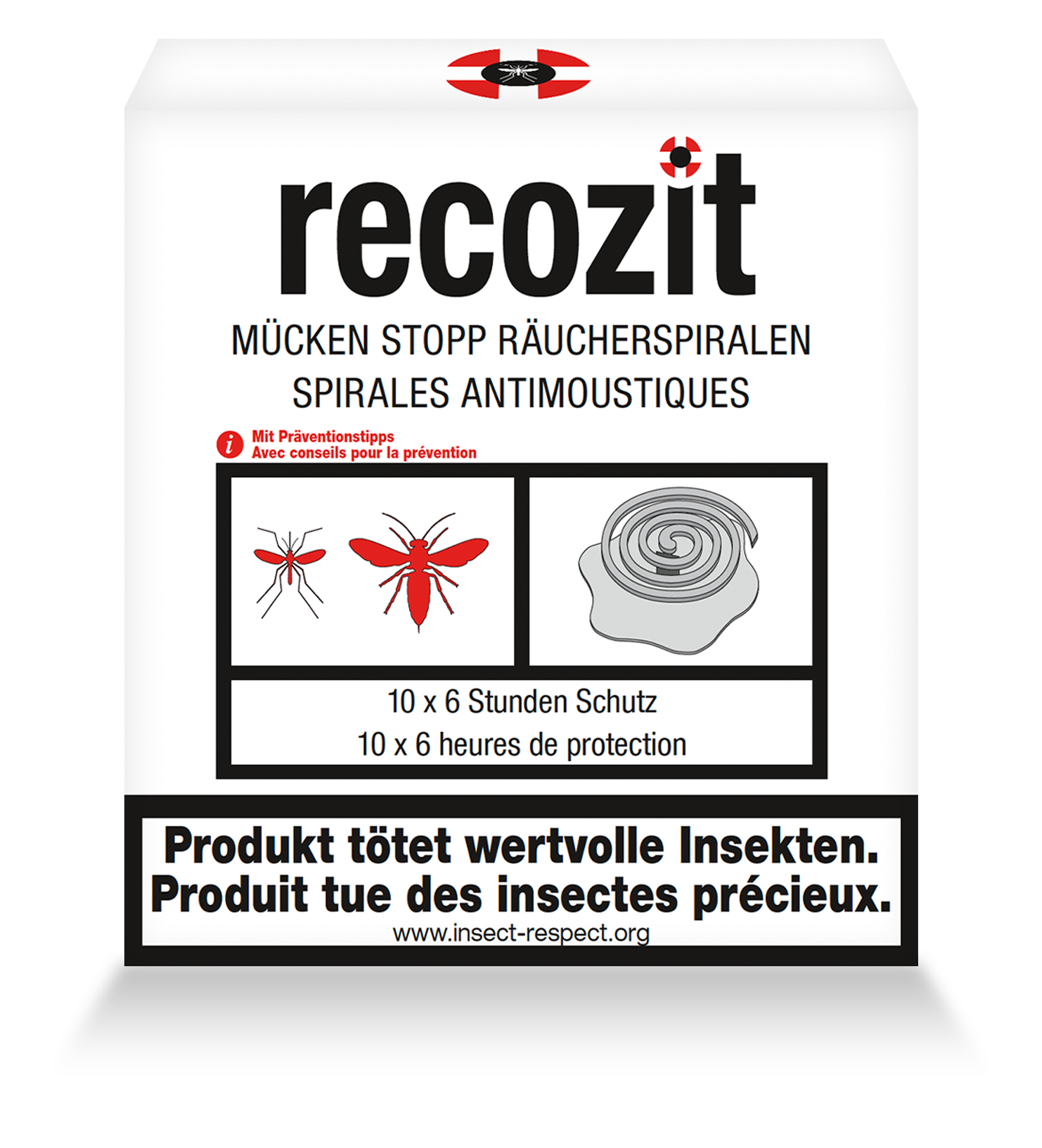 RECOZIT Mücken Stopp Räucherspirale 5 x 2 Stück RECOZIT Mücken Stopp Räucherspirale 5 x 2 Stück