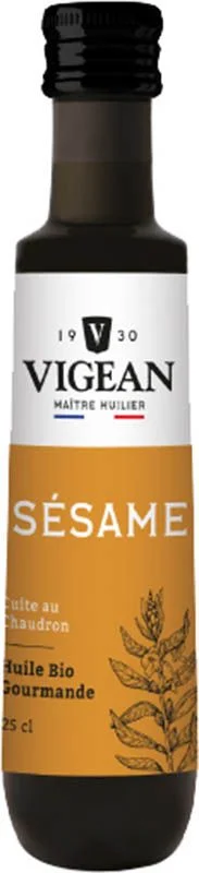 VIGEAN Huile de Sésame Grille 250ml VIGEAN Huile de Sésame Grille 250ml
