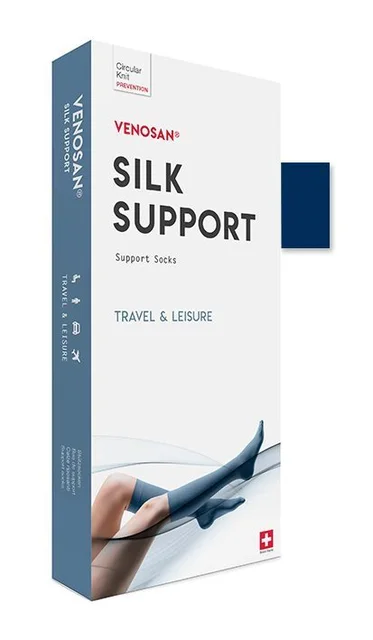 Venosan SILK A-D Support Socks L Marine