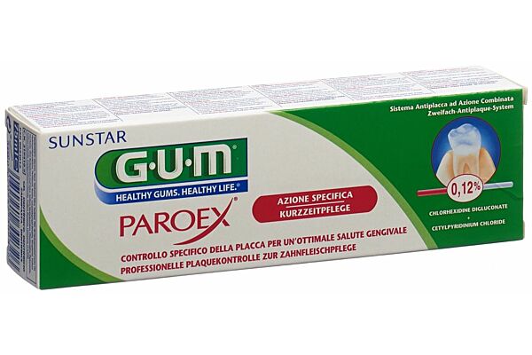 GUM Paroex Zahnpasta 0.12 % Chlorhexidin 75ml GUM Paroex Zahnpasta 0.12 % Chlorhexidin 75ml