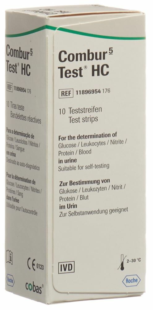 Combur 5 Test HC Streifen 10 Stück Combur 5 Test HC Streifen 10 Stück