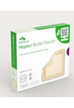 Mepilex (PI-APS) Border Flex Lite 10x10cm 5 Stück Mepilex (PI-APS) Border Flex Lite 10x10cm 5 Stück