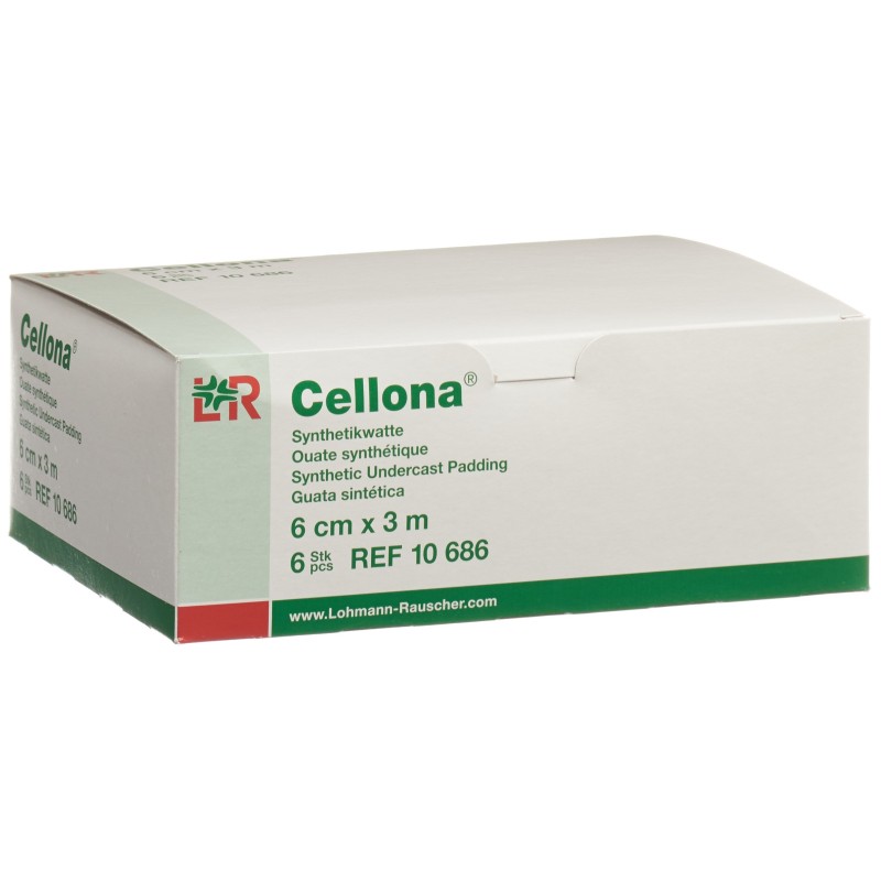 Cellona Synthetikwatte 6cmx3m weiss Rolle 6 Stück