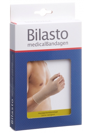 BILASTO Handgelenkbandage L mit Daumenansatz beige BILASTO Handgelenkbandage L mit Daumenansatz beige