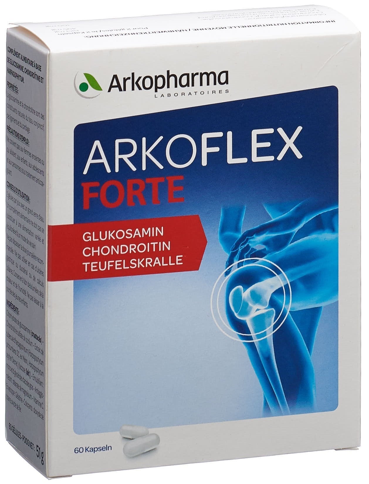 Arkoflex Forte + Teufelskralle Kapseln 60 Stück Arkoflex Forte + Teufelskralle Kapseln 60 Stück