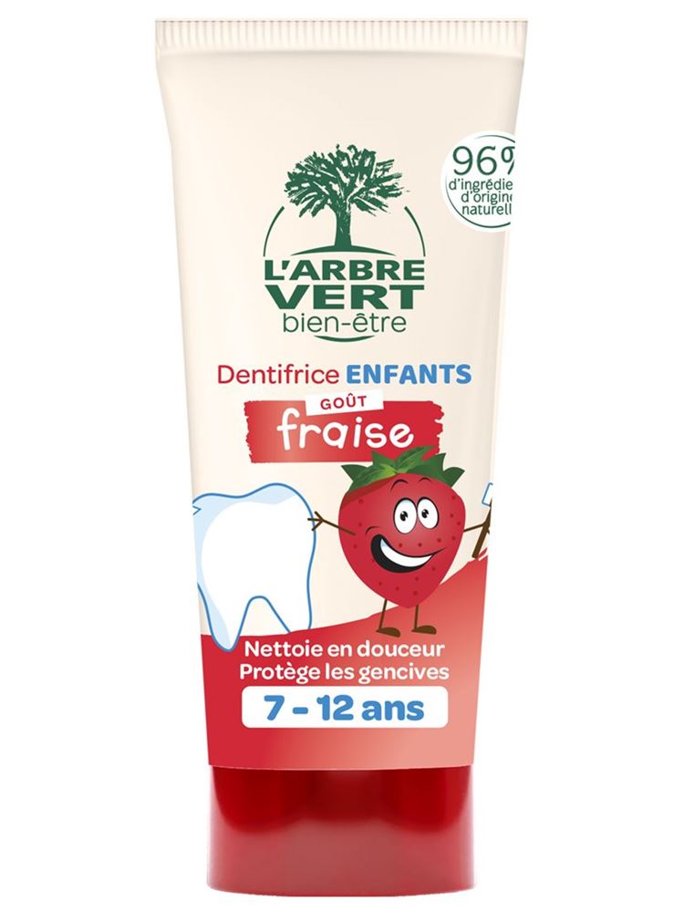 L'ARBRE VERT Öko Zahnpasta Kinder Erdbee FR 50ml