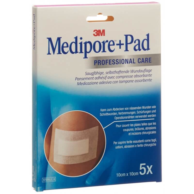 3M Medipore+Pad 10x10cm Wundkissen 5x5.5cm 5 Stück 3M Medipore+Pad 10x10cm Wundkissen 5x5.5cm 5 Stück