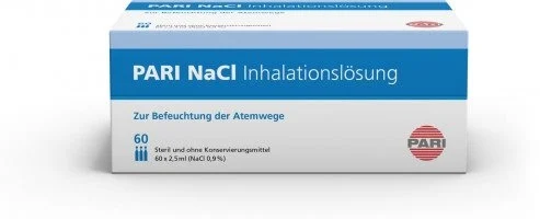 PARI NaCl Inhal Lös 0.9 % isot 60 Amp 2.5ml