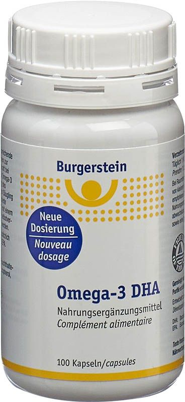 BURGERSTEIN Omega-3 DHA Kapseln 100 Stück BURGERSTEIN Omega-3 DHA Kapseln 100 Stück