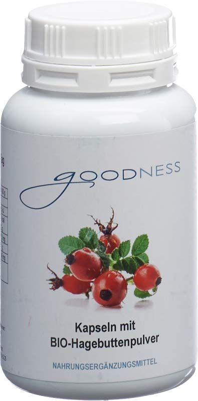 GOODNESS BIO-Hagebuttenpulver Kapseln 600 mg 150 Stück GOODNESS BIO-Hagebuttenpulver Kapseln 600 mg 150 Stück