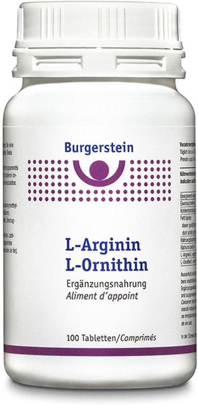 BURGERSTEIN L-Arginin/L-Ornithin Tabletten 100 Stück BURGERSTEIN L-Arginin/L-Ornithin Tabletten 100 Stück