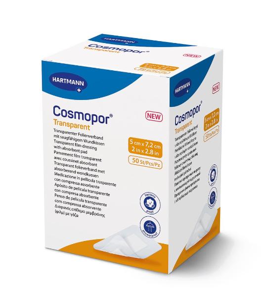 COSMOPOR transparent 5x7.2cm steril 50 Stück