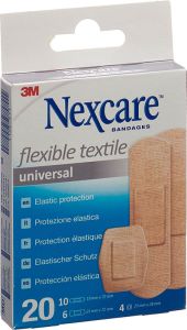 3M Nexcare Pflaster Flexible Textile Universal 3 Grössen assortiert 20 Stück 3M Nexcare Pflaster Flexible Textile Universal 3 Grössen assortiert 20 Stück