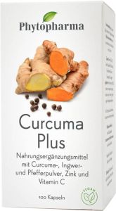 Phytopharma Curcuma Plus Kapseln 100 Stück Phytopharma Curcuma Plus Kapseln 100 Stück