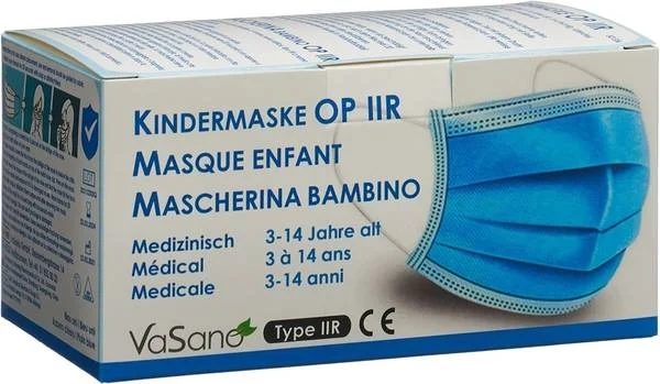 VaSano OP Maske Typ IIR Kind 3-14J D/F/I 50 Stück