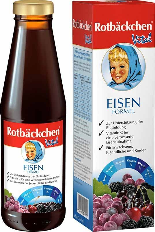 Rabenhorst Rotbäckchen Vital Eisen Formel 450ml Rabenhorst Rotbäckchen Vital Eisen Formel 450ml