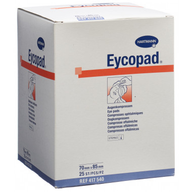 EYCOPAD Augenkompressen 70x85mm steril 25 Stück