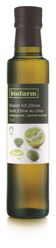 Biofarm Olivenöl mit Zitrone Knospe 250ml