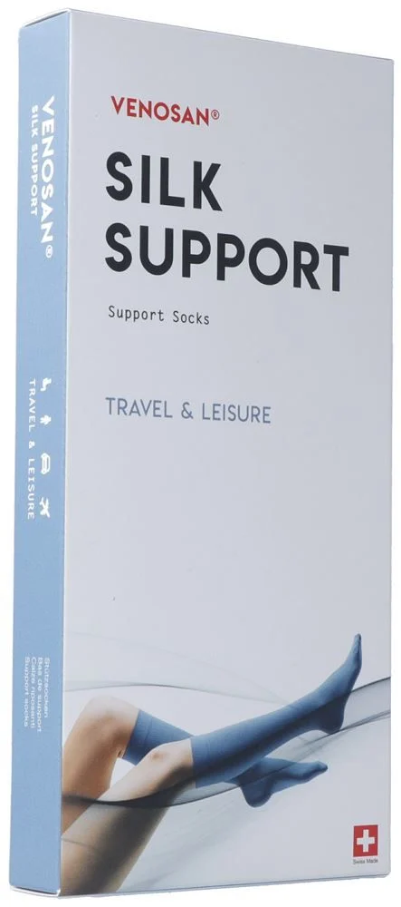 VENOSAN SILK A-D Support Socks S black 1 Paar