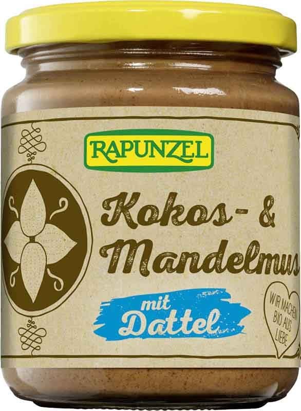 Rapunzel Kokos-Mandelmus mit Dattel Glas 250 g Rapunzel Kokos-Mandelmus mit Dattel Glas 250 g