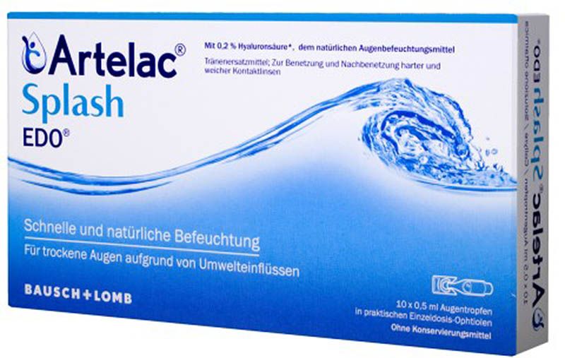 Artelac® Splash EDO Gtt Opht 10 Monodos 0.5ml Artelac® Splash EDO Gtt Opht 10 Monodos 0.5ml