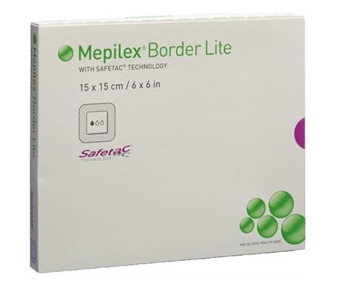 Mepilex Border Lite Silikonschaumverband 15x15cm 5 Stück