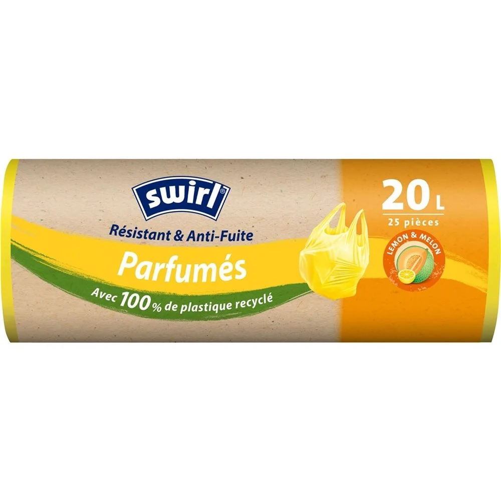 Swirl Duft-Müllbeutel 20l Lemon-Melon 25 Stück