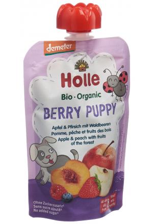 Holle Berry Puppy - Pouchy Apfel & Pfirsich mit Waldbeeren 100g Holle Berry Puppy - Pouchy Apfel & Pfirsich mit Waldbeeren 100g