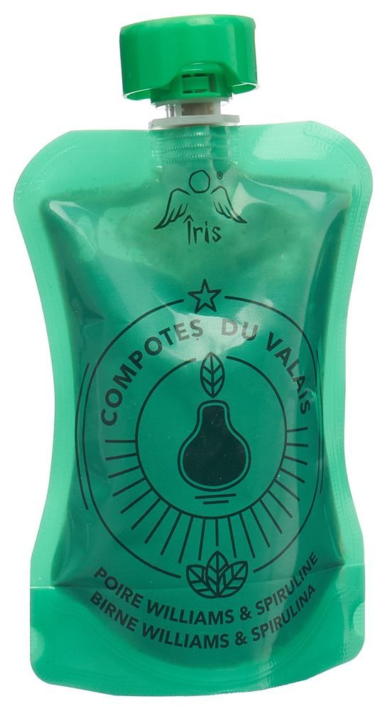 IRIS Kompott Birne Spiruline Btl 100g