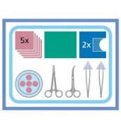 MEISER MEDICAL Desinfektions-Set Bein steril 40 Stück