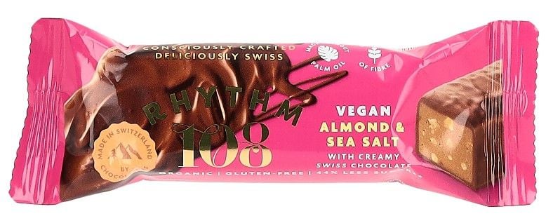 RHYTHM108 Sweet N Salty Almond Choco Bar 15 x 33g RHYTHM108 Sweet N Salty Almond Choco Bar 15 x 33g