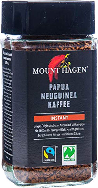 MOUNT HAGEN Kaffee instantané Bio Fairtrade 100g