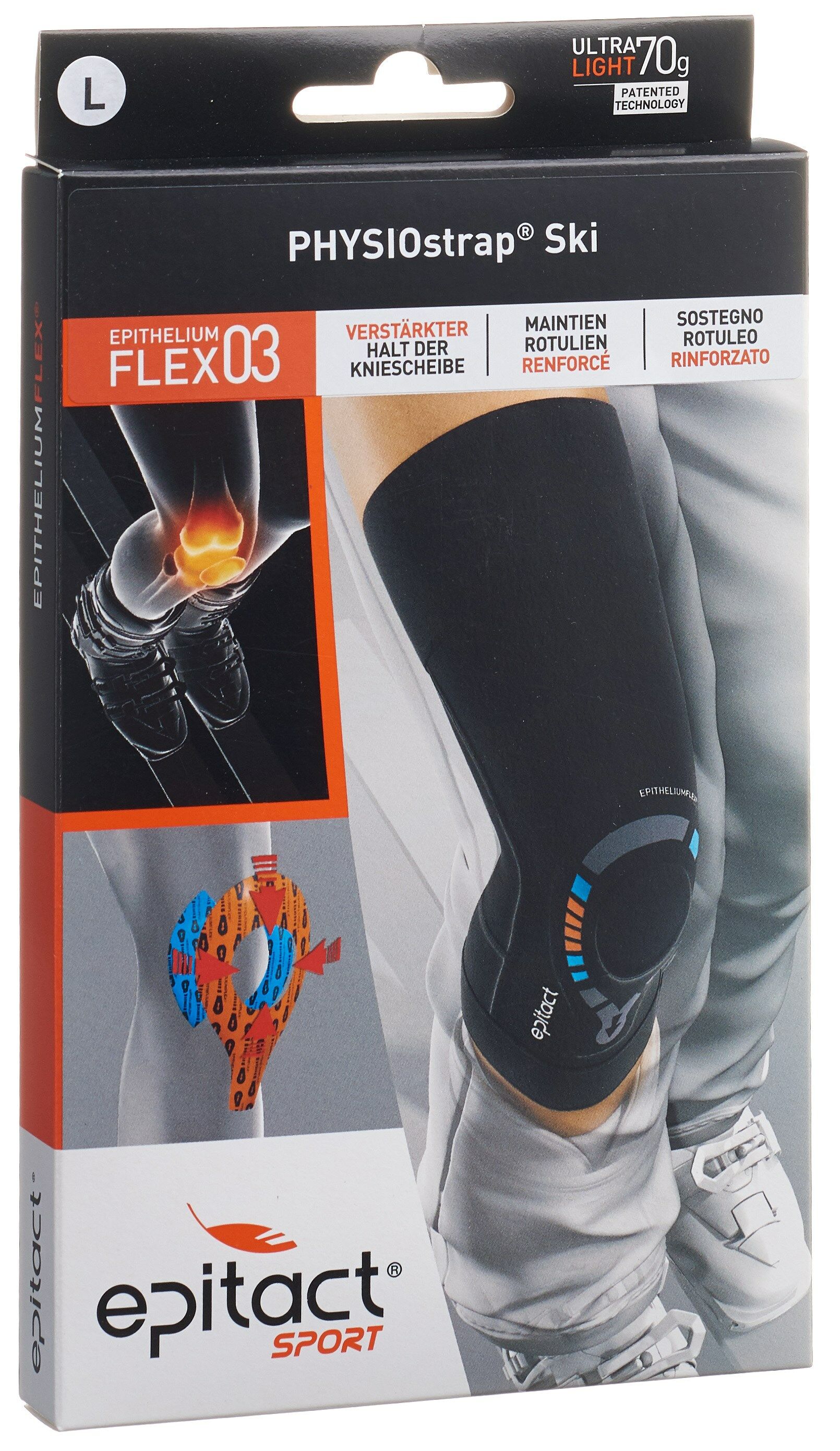 EPITACT® Sport Physiostrap Kniebandage SKI XL 44-47cm