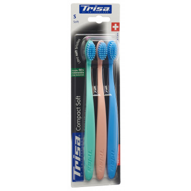 Trisa Zahnbürste Compact Soft soft Trio Trisa Zahnbürste Compact Soft soft Trio