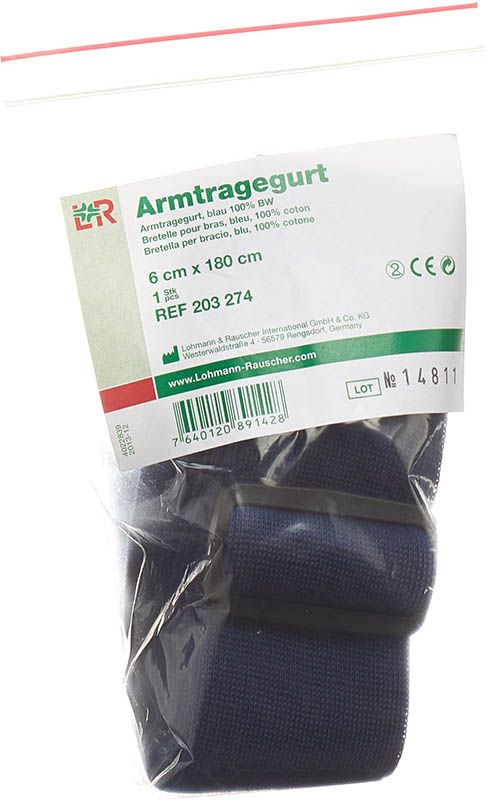 TOBLER Armtragegurt 6cmx170cm blau