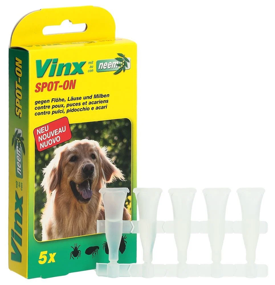 VINX Bio Spot On Tropfen mit Neem Hund 5 x 1ml VINX Bio Spot On Tropfen mit Neem Hund 5 x 1ml