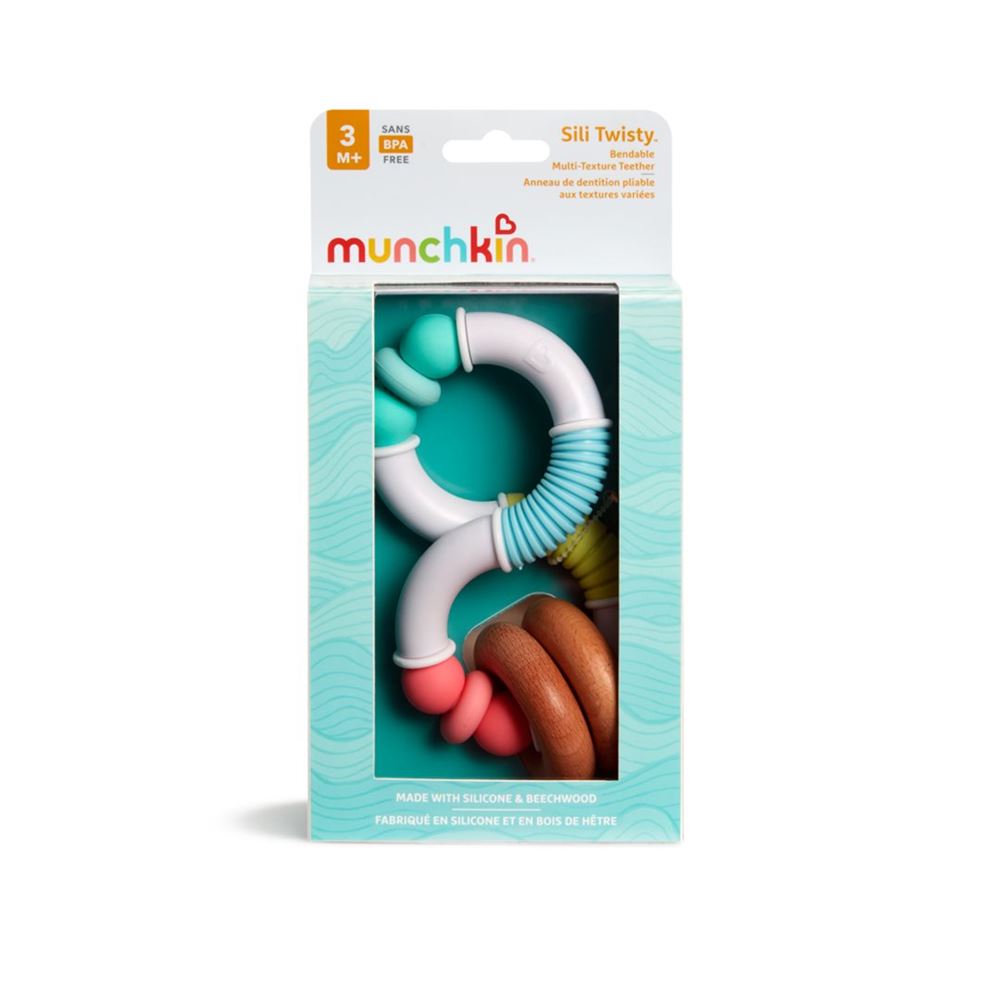 MUNCHKIN Sili Twisty Beissring Holz&Silicone 3M+