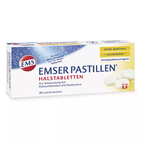 Emser Pastillen zuckerfrei ohne Menthol 30 Stück Emser Pastillen zuckerfrei ohne Menthol 30 Stück