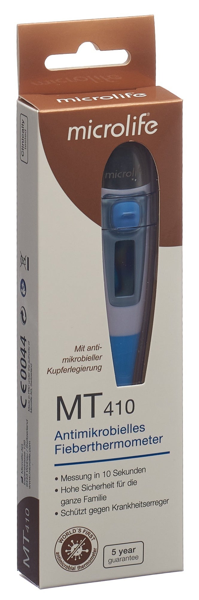 Microlife MT 410 Stab-Thermometer antimikrobiotisch mit Kupferspitze Microlife MT 410 Stab-Thermometer antimikrobiotisch mit Kupferspitze