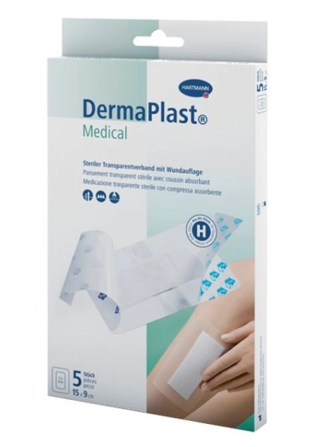 DermaPlast Medical Transparentverband 15x9cm 5 Stück DermaPlast Medical Transparentverband 15x9cm 5 Stück