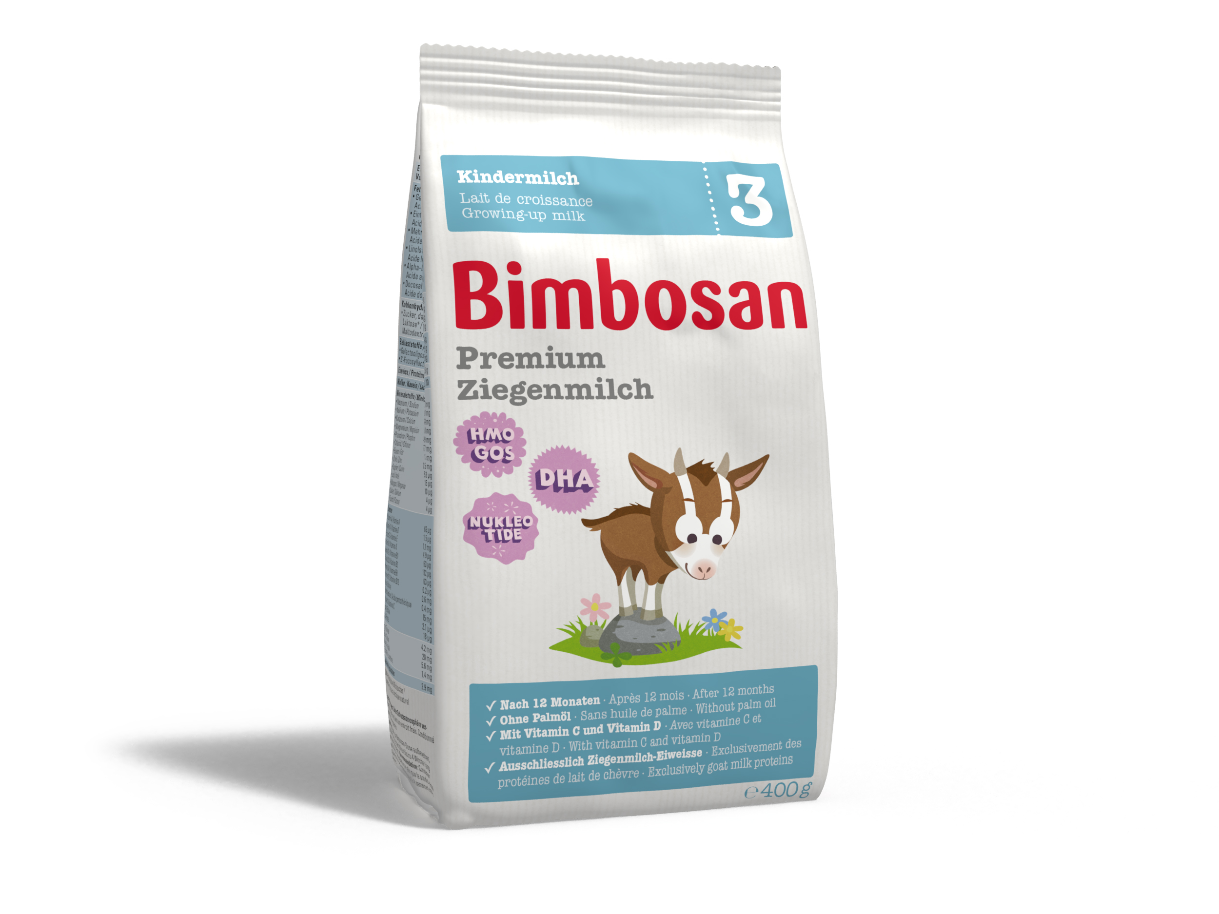 BIMBOSAN Premium Ziegenmilch 3 refill Beutel 400g BIMBOSAN Premium Ziegenmilch 3 refill Beutel 400g