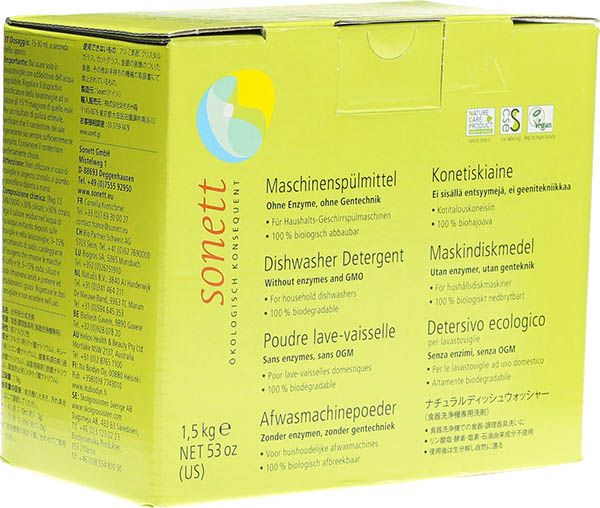 Sonett Maschinenspülmittel Pulver 1.5kg Sonett Maschinenspülmittel Pulver 1.5kg