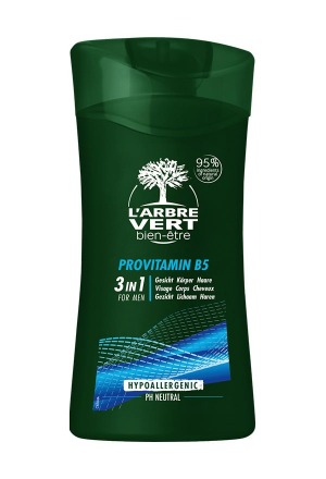 L'ARBRE VERT Öko Duschcreme Mann 3-in-1 250ml