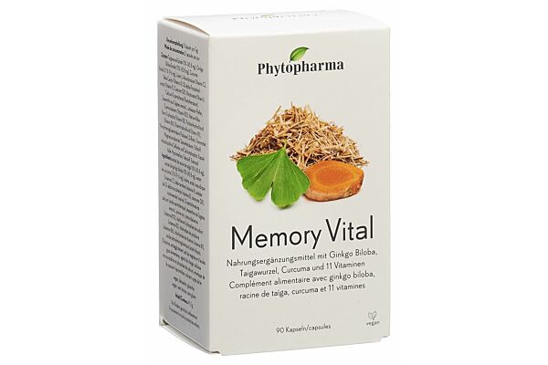 Phytopharma Memory Vital Kapseln 90 Stück Phytopharma Memory Vital Kapseln 90 Stück